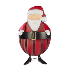 Baden Collection Babbo Natale in Metallo Rosso con Cestino H50 Cm - 1248621