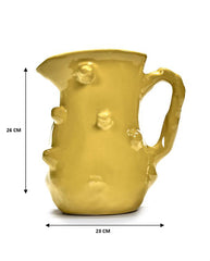 Brocca Caraffa Charly in Ceramica Gialla Design Serax