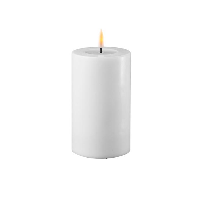Candela a Led Real indoor Bianca D7,5 X H12,5 | Candele a Led effetto reale - 0005