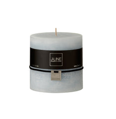 Candela azzurro polvere cilindrica H10: candele di cera colorate J Line - 4238