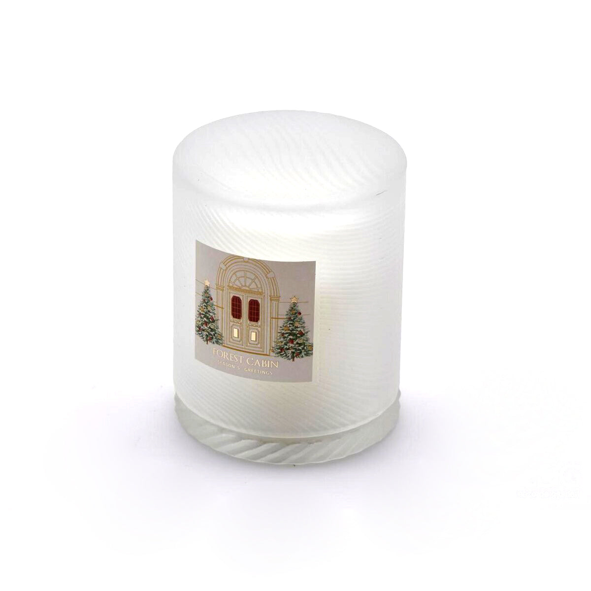 Candela natalizia in Vetro con Coperchio al profumo di Cotone - 614069,C1