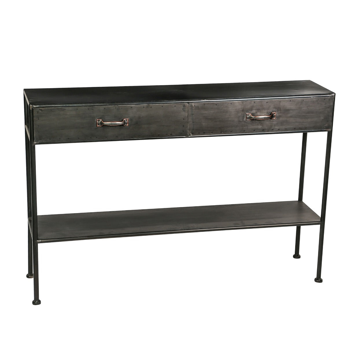 Consolle Mobile 2 Cassetti in Ferro stile Industriale - 679929