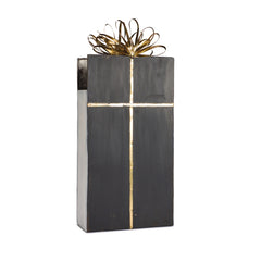 Decoro Pacco Regalo Contenitore in Metallo H50 - 1236389