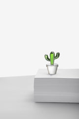 Fermacarte in vetro Borosilicato Cactus Verde Collezione Desert Plant Ichendorf Milano - 09352112