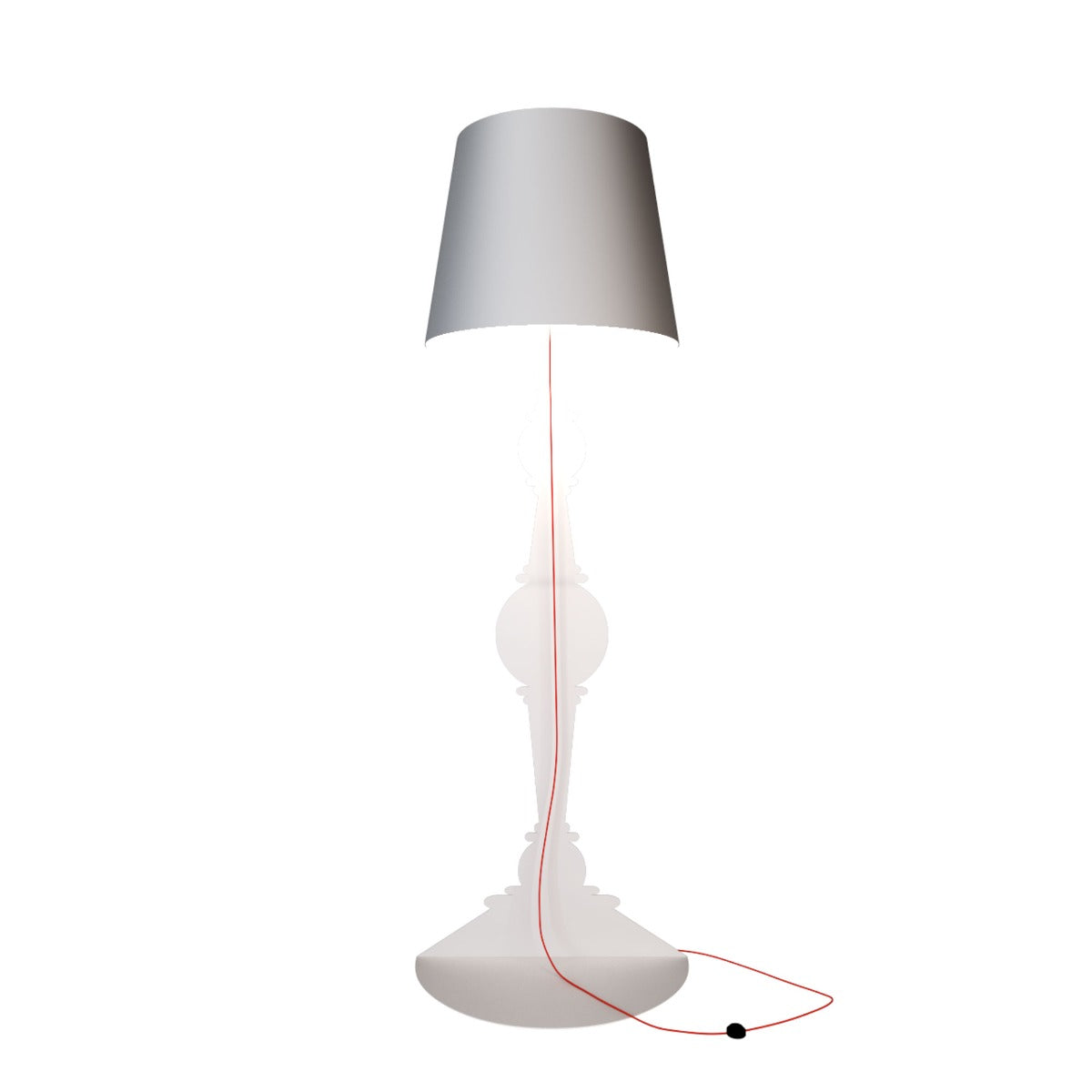 Barock 180 White Lampada Da Terra Youmeand | Lampade di Design Made in Italy  - 1000006