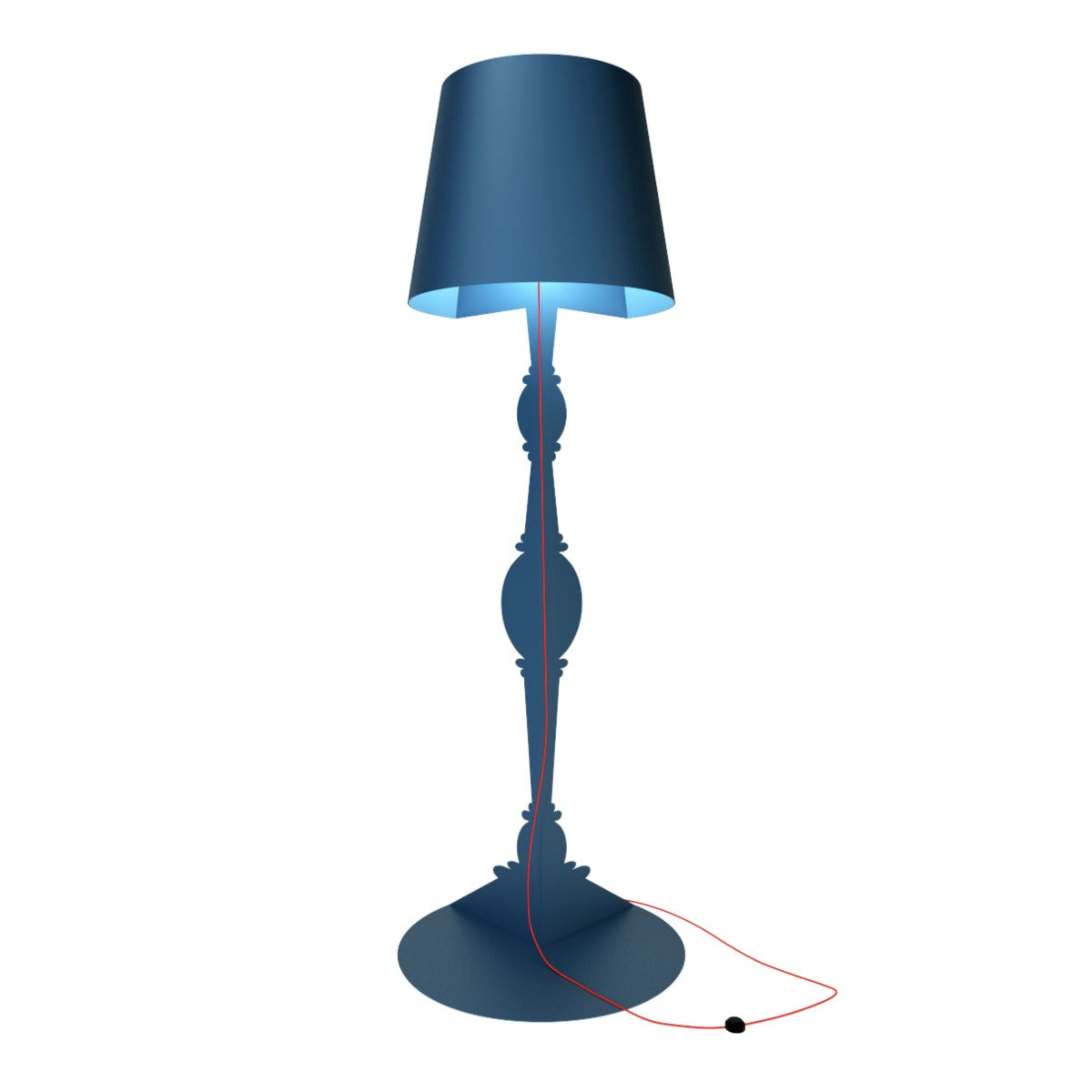 Barock 270 Blu Lampada Da Terra Youmeand | Lampade di Design Made in Italy  - 1000010