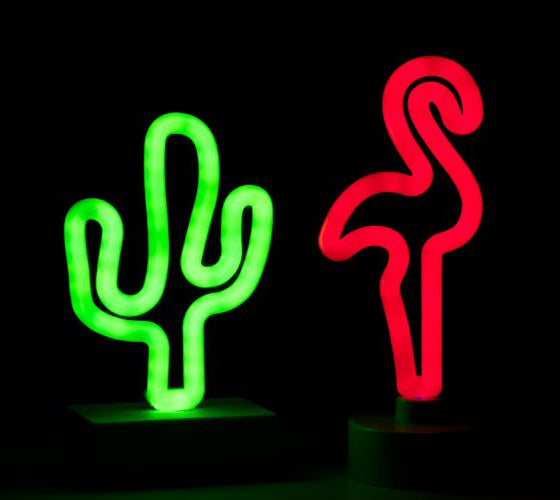 Lampada decorativa neon LED Cactus H20 - 91451-cactus