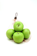 Set 5Pz. Mele Verdi Artificiali Realistiche – Frutta Finta Decorativa