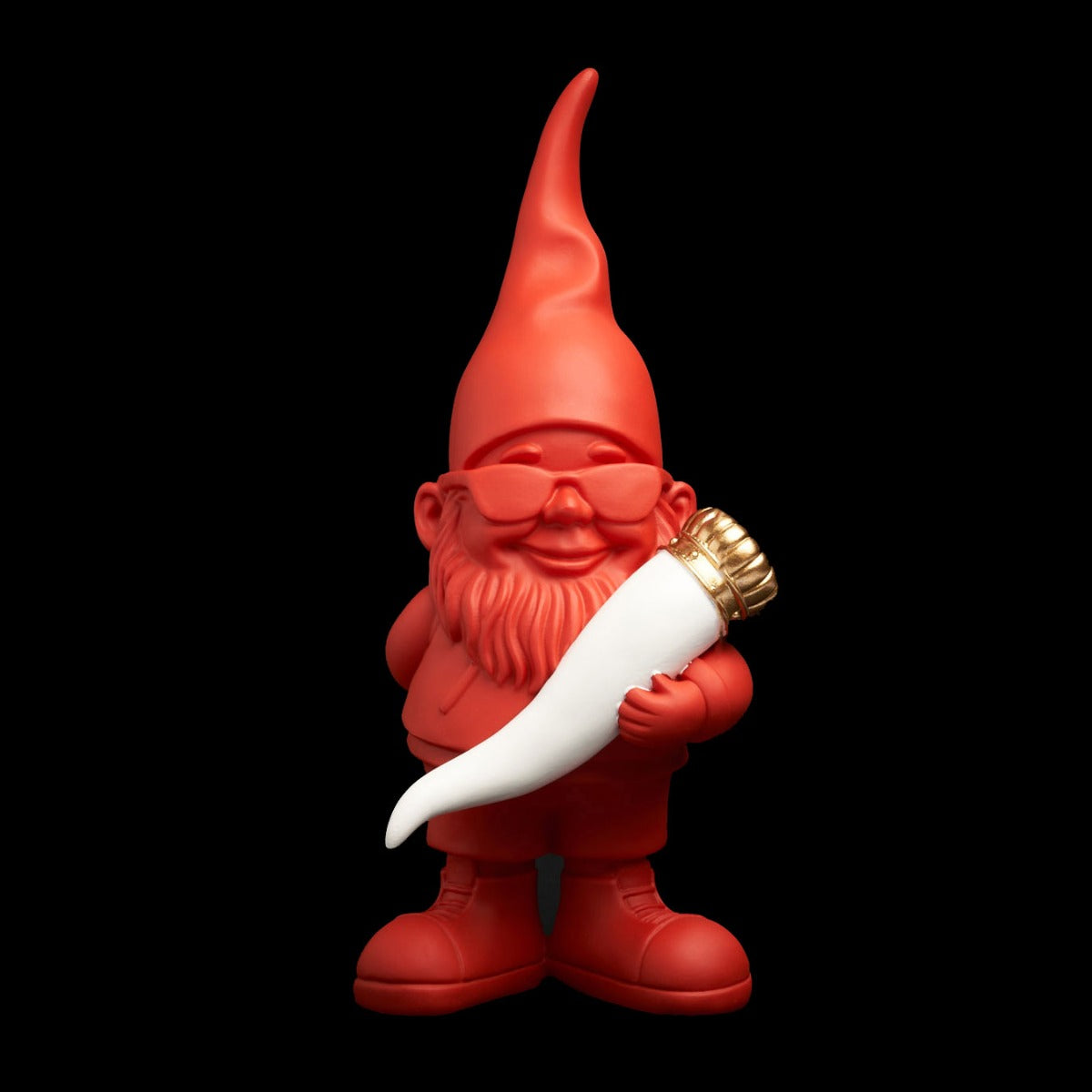 Statuetta In Poliresina Nano Bernardo Lucky Rosso H29 Cm - NANO291091