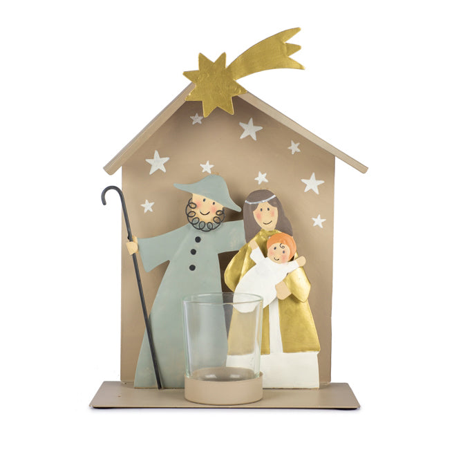 Baden Collection - Natività in Metallo Porta Tealight