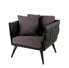 Poltrona Stringhe Grigio Antracite EDG | Arredo di design outdoor - 740656