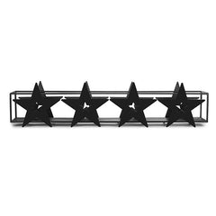 Portacandele Stella in metallo nero - 1224714