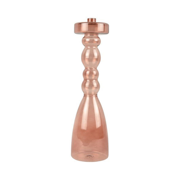 Portacandele Pawn XL Vetro Rosa Chiaro H39 D11 - PT3929PI