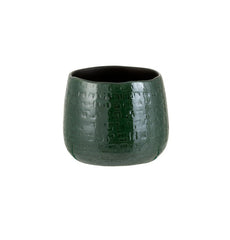 Vaso Motivo H13 : Portavaso in ceramica smaltato verde - 3315