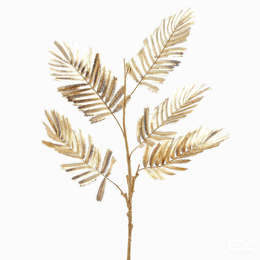 Ramo felce artificiale oro H102 - Rami decorativi natalizi