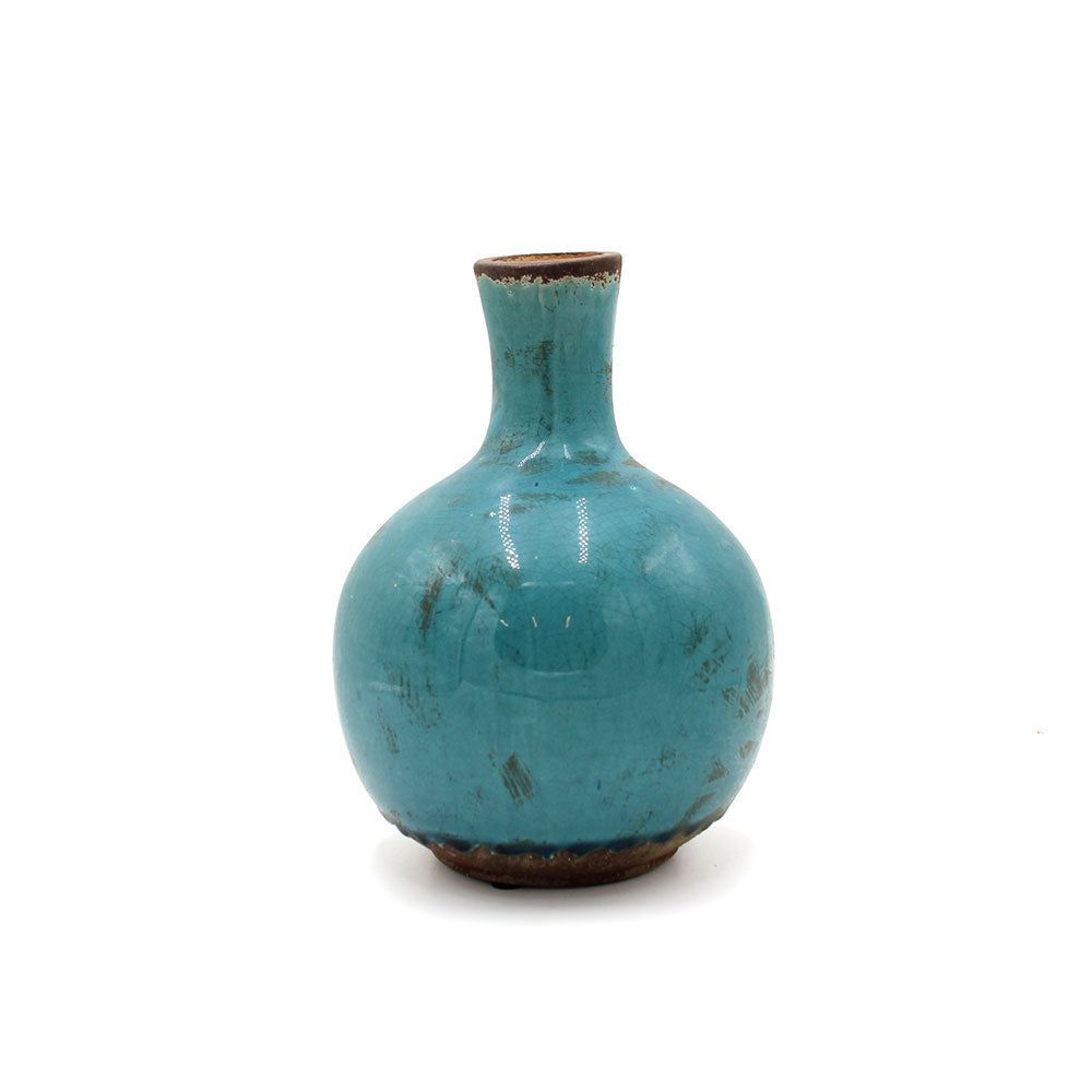 Vaso Ball Blu H24 | Vasi in ceramica colorata fatti a mano design Serax - B3521007-B