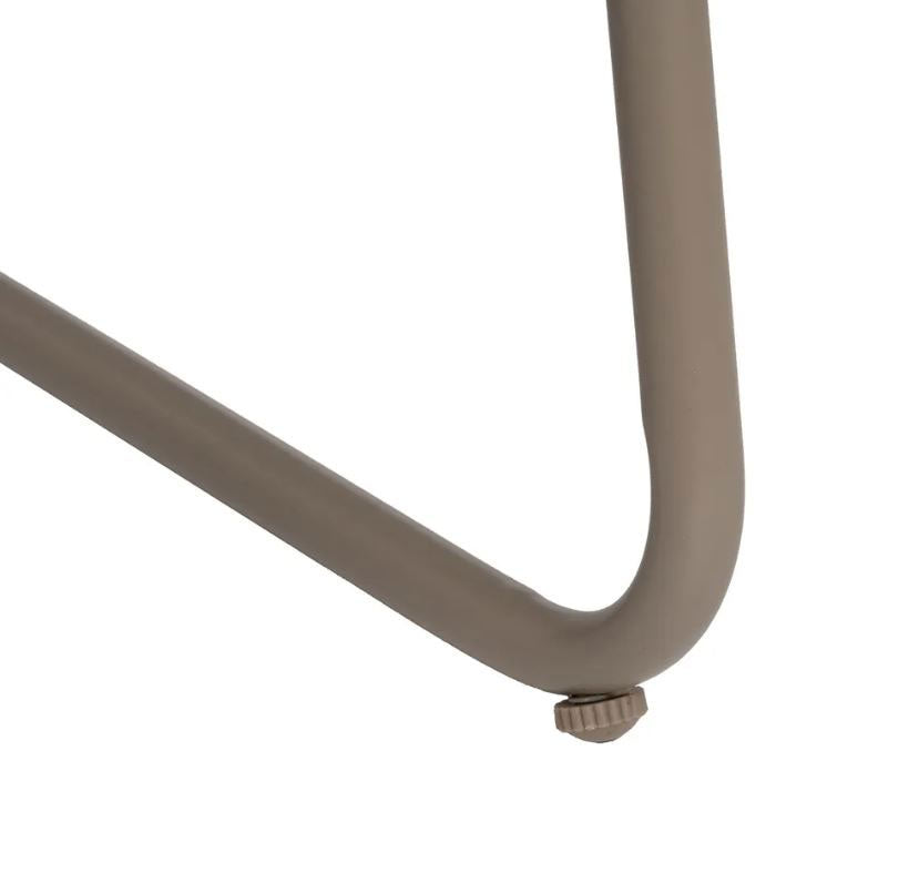 Ixia - Set Da Giardino in Acciaio Grigio 4 Pezzi - Divano 2 Poltrone Tavolino con Vetro Temperato - 614443