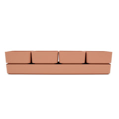 Set cassetta sierra Rosa 48 | Vasi di design in plastica colorata TERAPLAST - 08769048-312