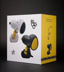 Statuetta In Poliresina Snoopy &amp; Woodstock Black H12 Cm &ndash; Decorazione Peanuts - SNOO121206