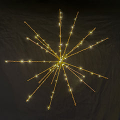 Stella Luminosa 3D 70 LED Ø30 CM | Decoro Luminoso da appendere