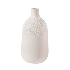 Vaso Beaded White H11 | Vasi di design in Gres smaltato - 4914380