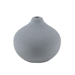 Vaso Beaded Blue Gray H6,5 | Vasi di design in Gres smaltato - 4915356