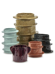 Vaso Molly 02 Small Viola Ø 22 X H 15 CM | Vasi in ceramica design Marie Michielssen per Serax