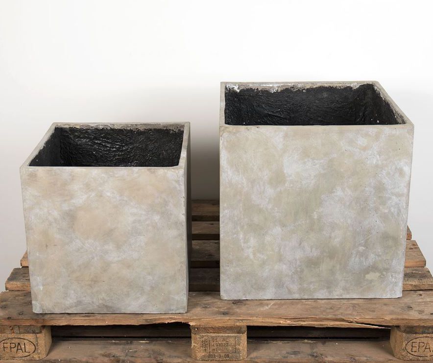 Cachepot Cubo: vasi in cemento da esterno - CONFIG0008