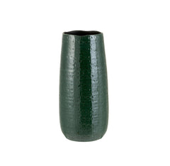 Vaso Motivo H40 : vaso alto in ceramica smaltata di colore verde - 3320