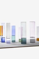 Vaso Bamboo colore Blu - Verde H30 | Vasi in Vetro Ichendorf Milano - 09367201