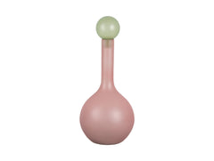 Present Time - Vaso Alegre in Vetro Rosa con Tappo Verde H34 CM - PT4265LP