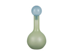 Present Time - Vaso Alegre in Vetro Verde con Tappo Azzurro H31,5 CM - PT4264LG