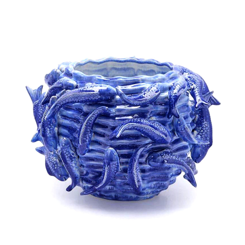 Vaso Chakra Carpa Koi H20,5 D33 Cm - EDG Enzo De Gasperi