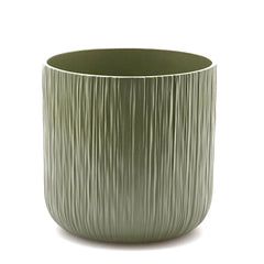 Vaso in Ceramica Salvia Rigato H24 D24 EDG | Design Moderno e Minimalista