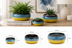 Vaso Ciotola Nuance Giallo/Blu - EDG Enzo De Gasperi