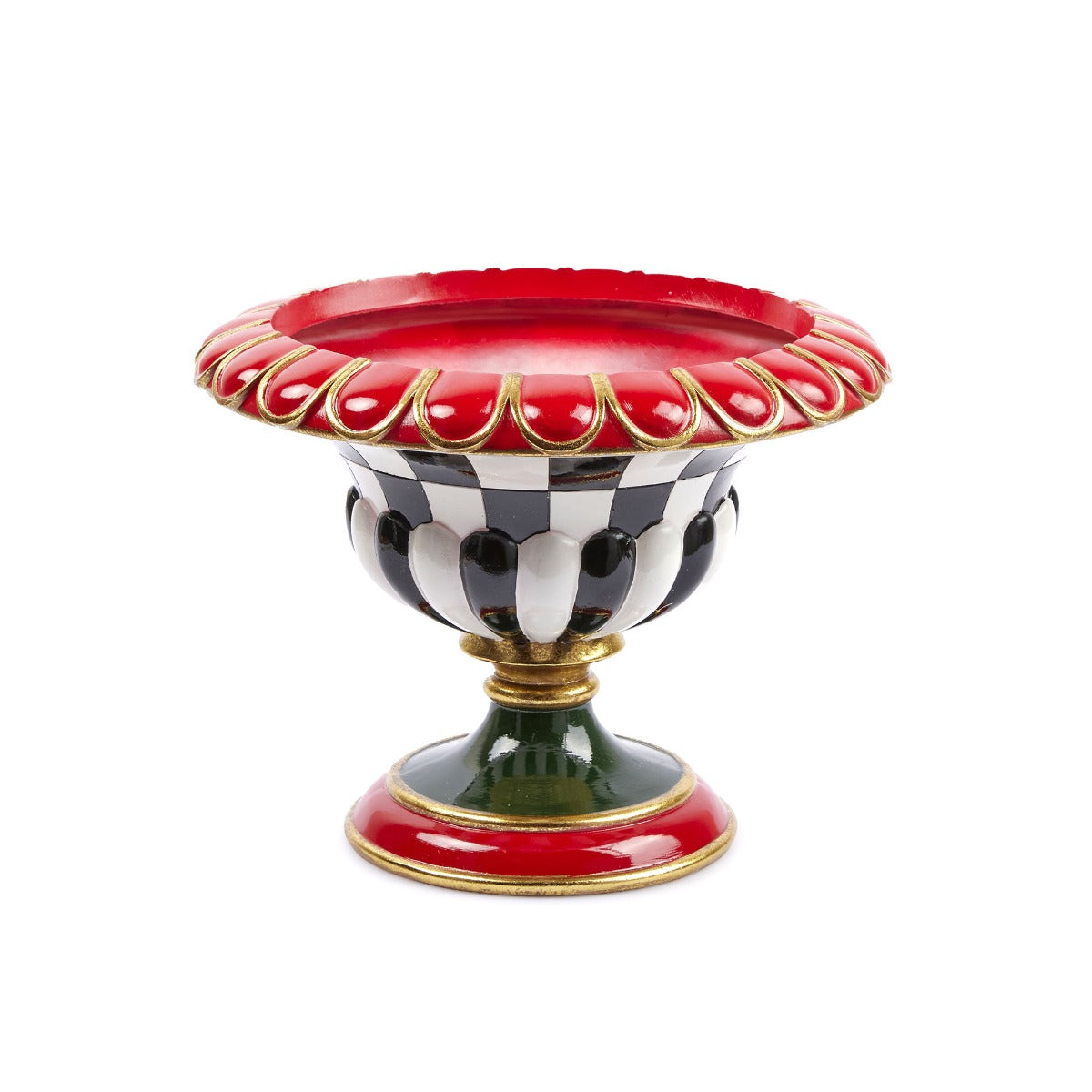 Vaso Coppa Scacchi H26 D33 Poliresina Design EDG - Enzo De Gasperi - 1100430A190