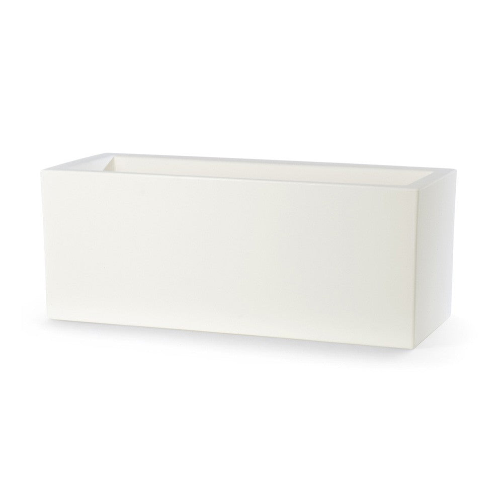 Fioriera Schio Cassa 80 bianco in plastica Teraplast - 11427080043