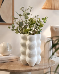 Vaso Forme Tripode Bianco Opaco H39 D29 Design EDG - Enzo De Gasperi