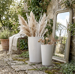 Vaso Glaze Bianco in Ceramica Liscia  EDG Enzo De Gasperi