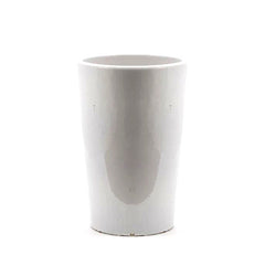 Vaso Glaze Bianco in Ceramica Liscia  EDG Enzo De Gasperi