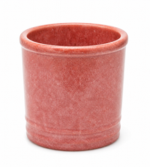 Vaso Glaze Cilindro H23 D24,5 Corallo EDG | Cachepot in Ceramica Smaltata