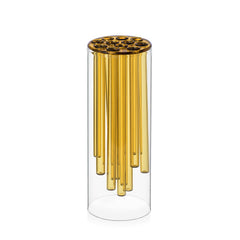 Vaso Jelly Giallo Ichendorf Milano – Scultura in Vetro Borosilicato Designer Doriana e Massimiliano Fuksas