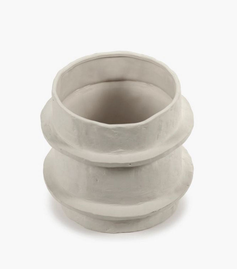 Vaso Molly 04 Small Ceramica Beige &Oslash; 19,5X H 15,5 CM | Vasi in ceramica design Marie Michielssen per Serax - B7323006