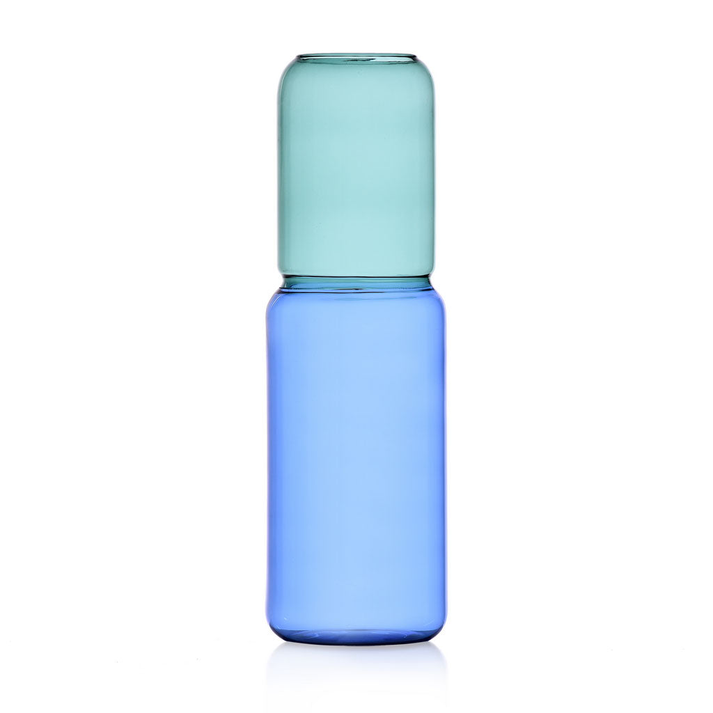Vaso Revolve H35 Petrolio - Blu | Vasi in vetro Ichendorf - 09366099