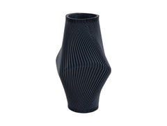 Present Time - Vaso Twisted Rib Blu Scuro H30 D16 CM - PT4293BL