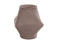 Present Time - Vaso Twisted Rib Grigio Tortora H20 D18 CM - PT4292WG