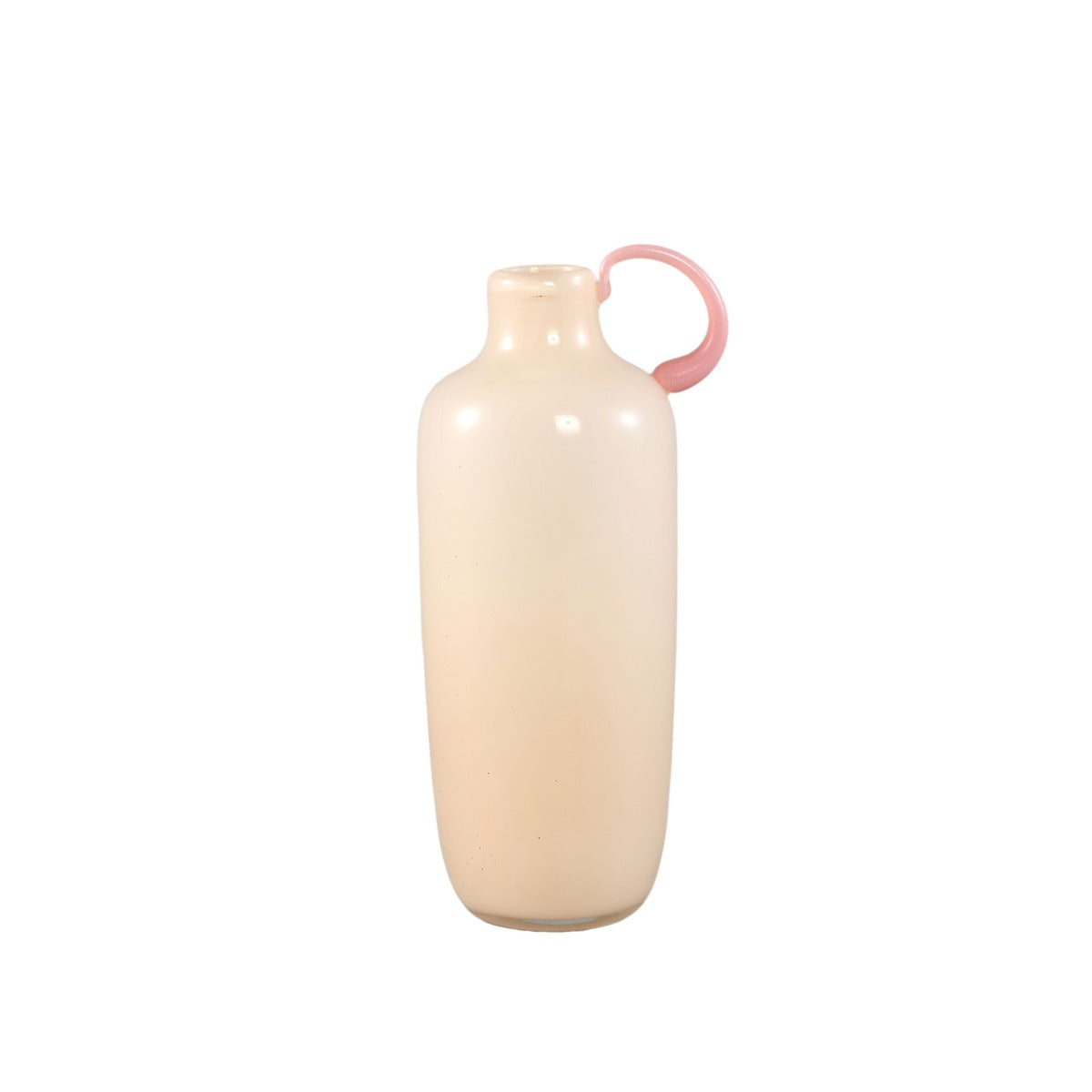 Vaso Sibyl Crema Con Manico Rosa - Stile e Colore per la Tua Casa - 725118