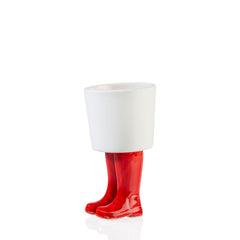 Vaso Stivale Wellington Rosso - Vasi in Ceramica Bitten Design