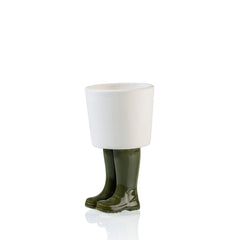 Vaso Stivale Wellington Verde - Vasi in Ceramica Bitten Design