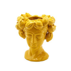 Vaso Testa Con Limoni in Ceramica H28 D26 CM - EDG Enzo De Gasperi - 014974,20